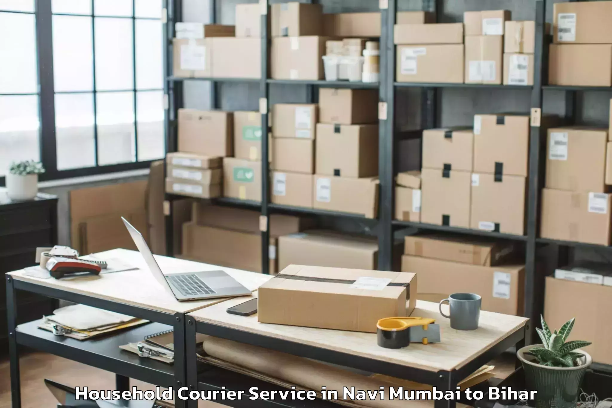 Book Your Navi Mumbai to Kesaria Household Courier Today